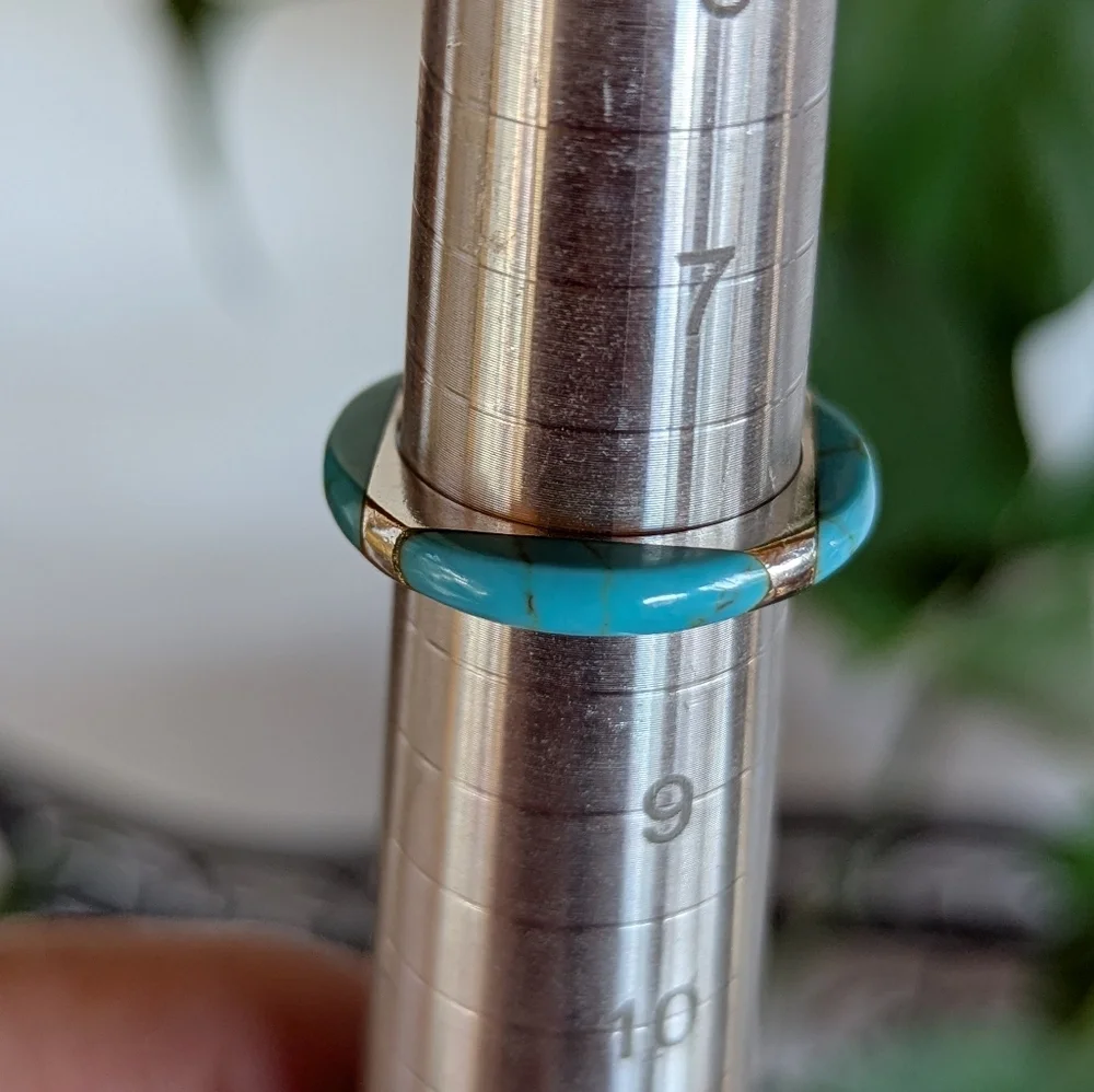 Turquoise 925 Sterling Silver Ring - Picture 7 of 14